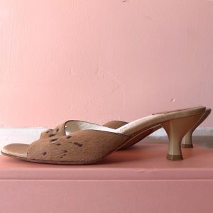 Salvatore Ferragamo Shoes - Salvatore Ferragamo Nude Pony Hair Mules Salvatore Ferragamo Shoes - Salvatore Ferragamo Nude Pony Hair Mules